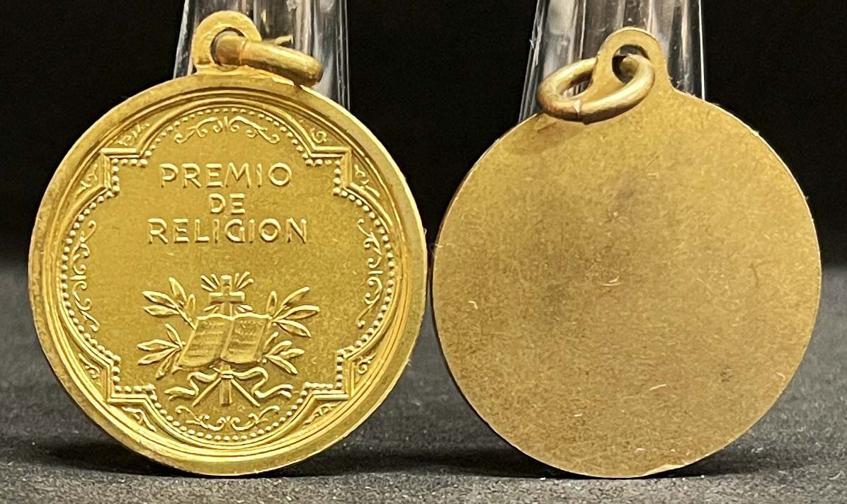 Italy lot x2 vintage Mary Help of Christians, Award Religion, Jesus & child