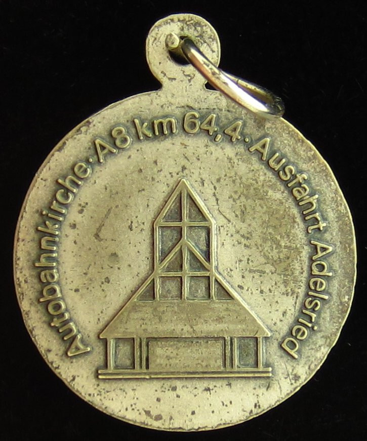 Vintage Holy Family Medal Catholic Jesus Joseph St. Mary Protection of Travelers