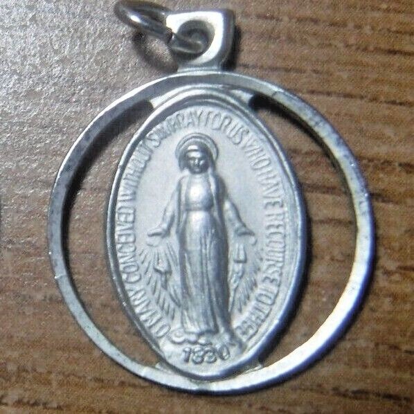 Catholic Miraculous Medal, Sterling Silver #142