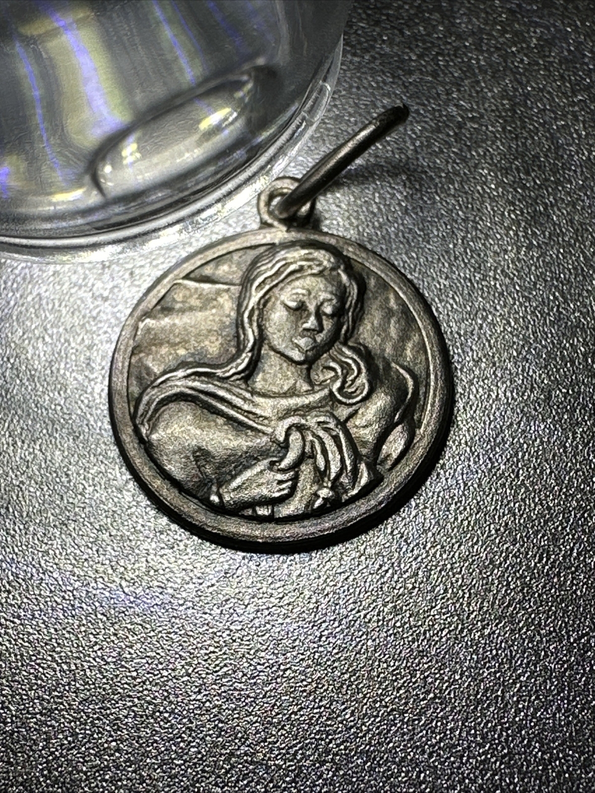 Sterling Silver 900 Religious Pendant Vintage
