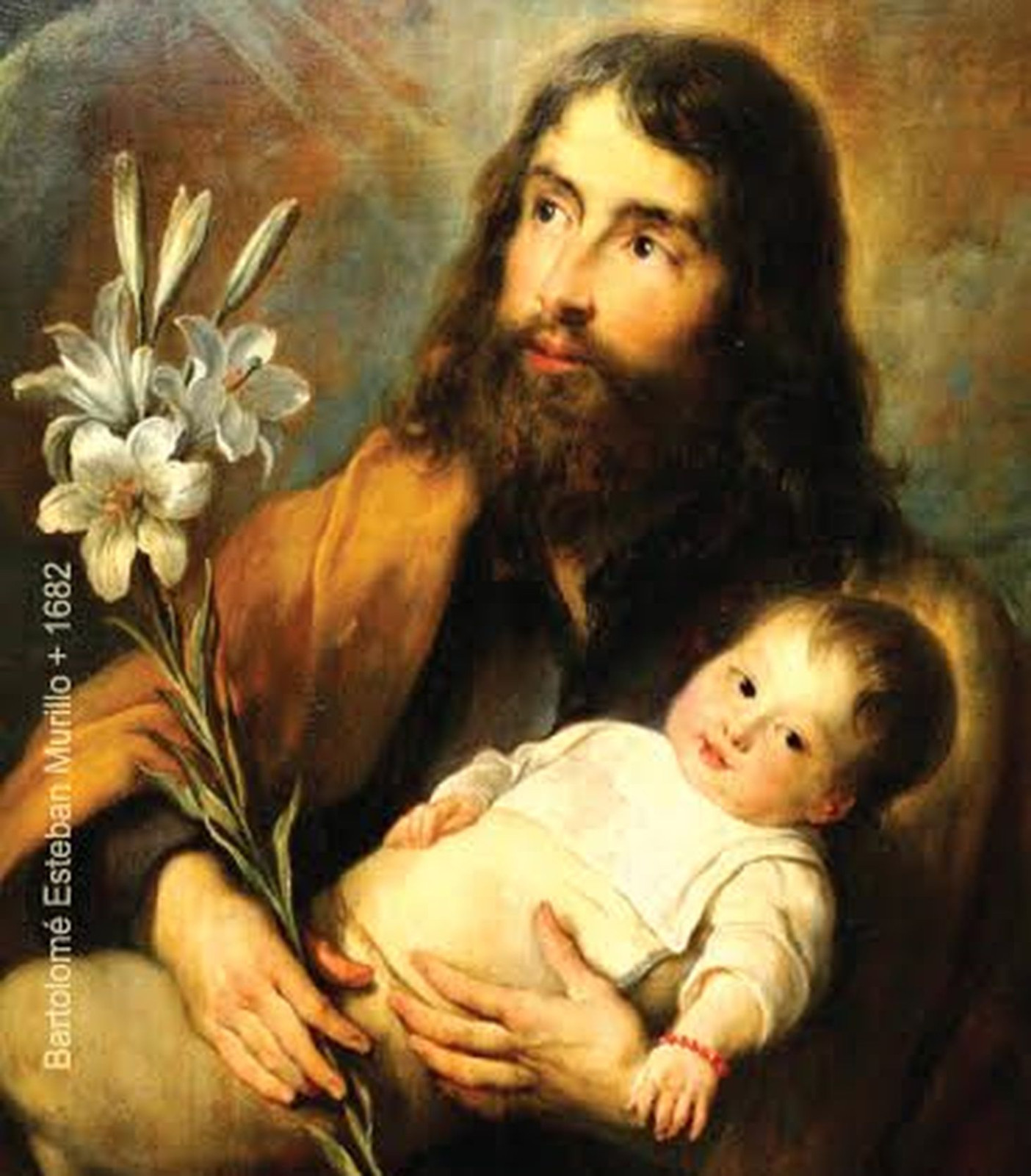 St Joseph / Holy Family Medal Italy Key Ring Gift Box & Prayer Card