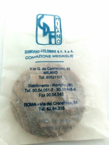 Pope John Paul II Vatican Souvenir Medallion, Made in Milan, Italy, Stamped