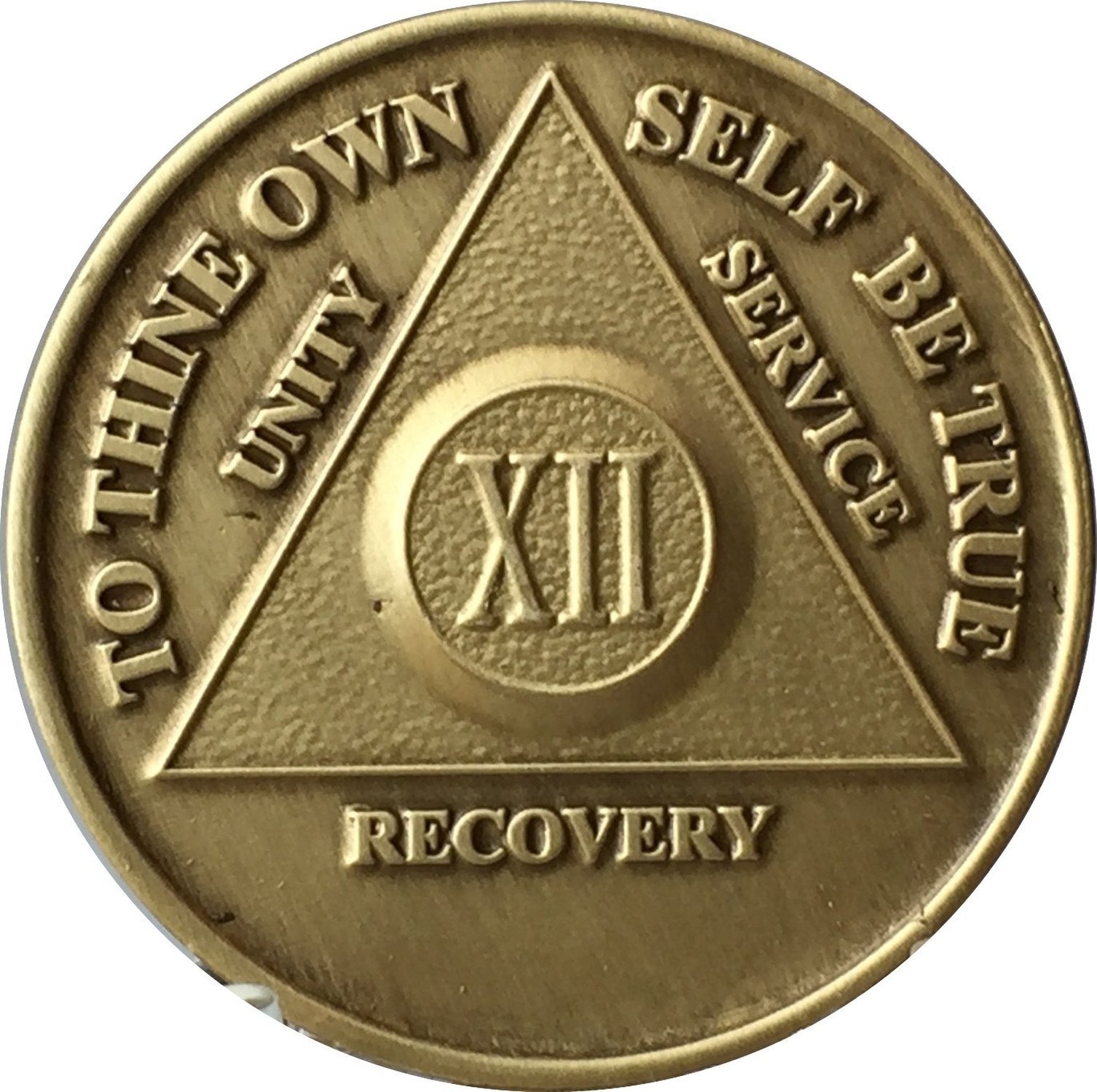 12 YEAR Bronze MEDT – AA Recovery Medallion / Coin – Anniversary or Birthday …