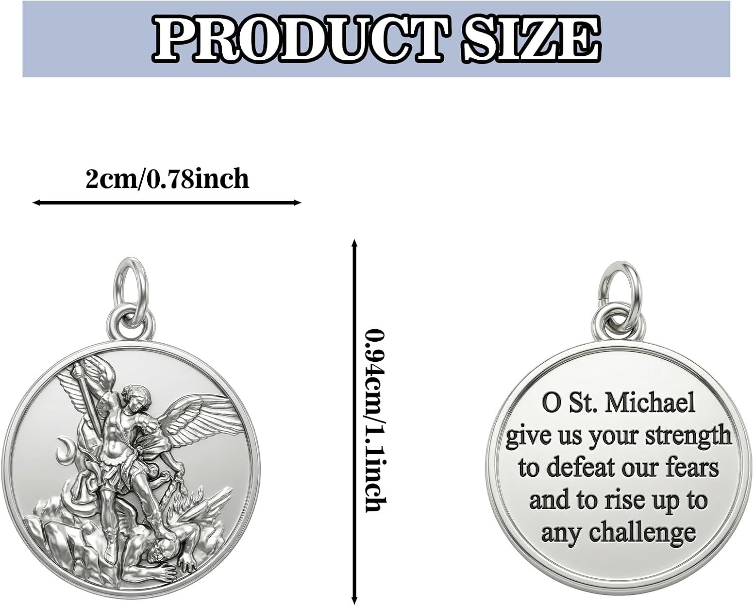 10 Pcs St Michael Medal Saint Michael Pendant,St Michael Pendant