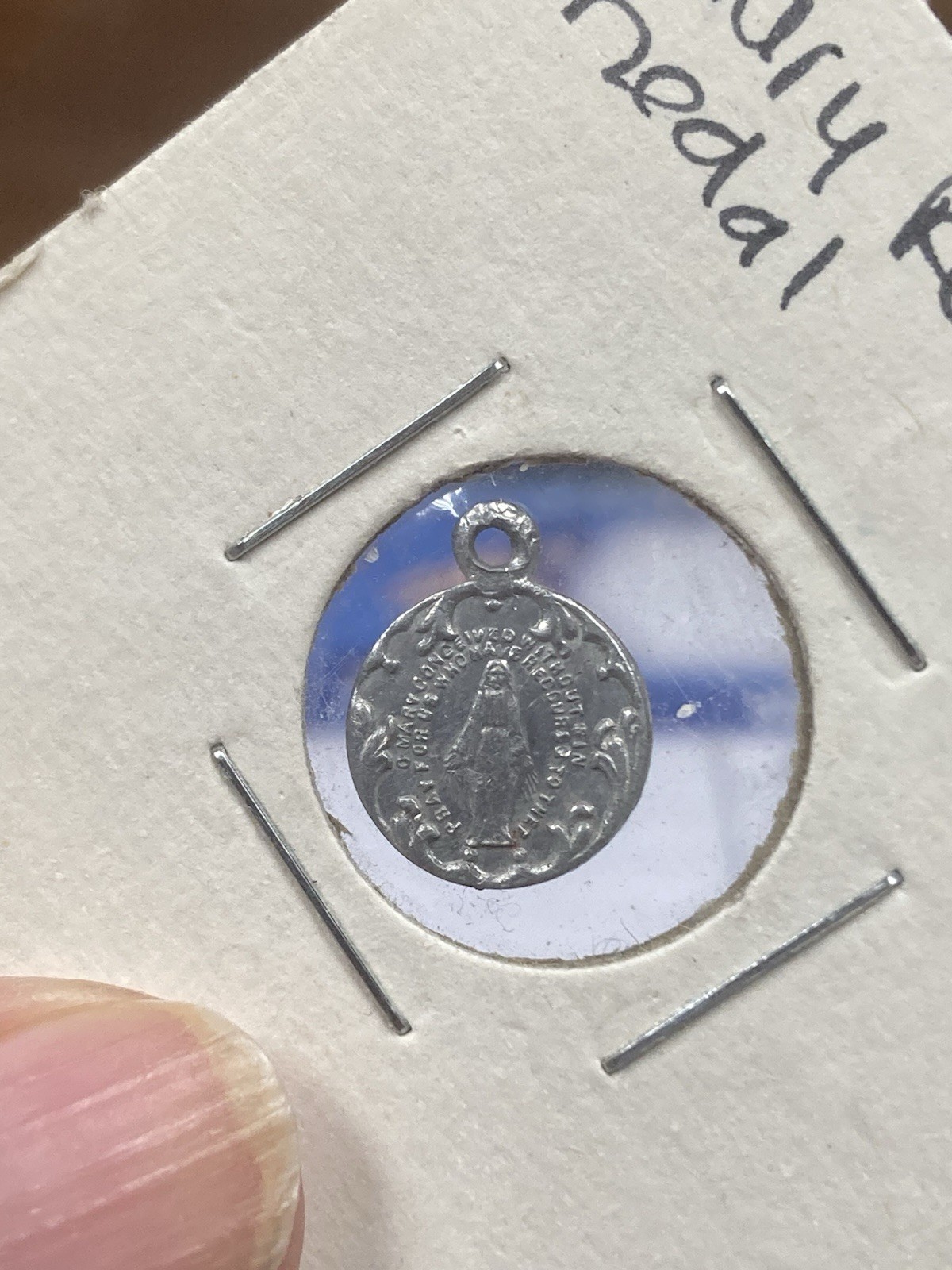 Mary Religious Medal With Bail