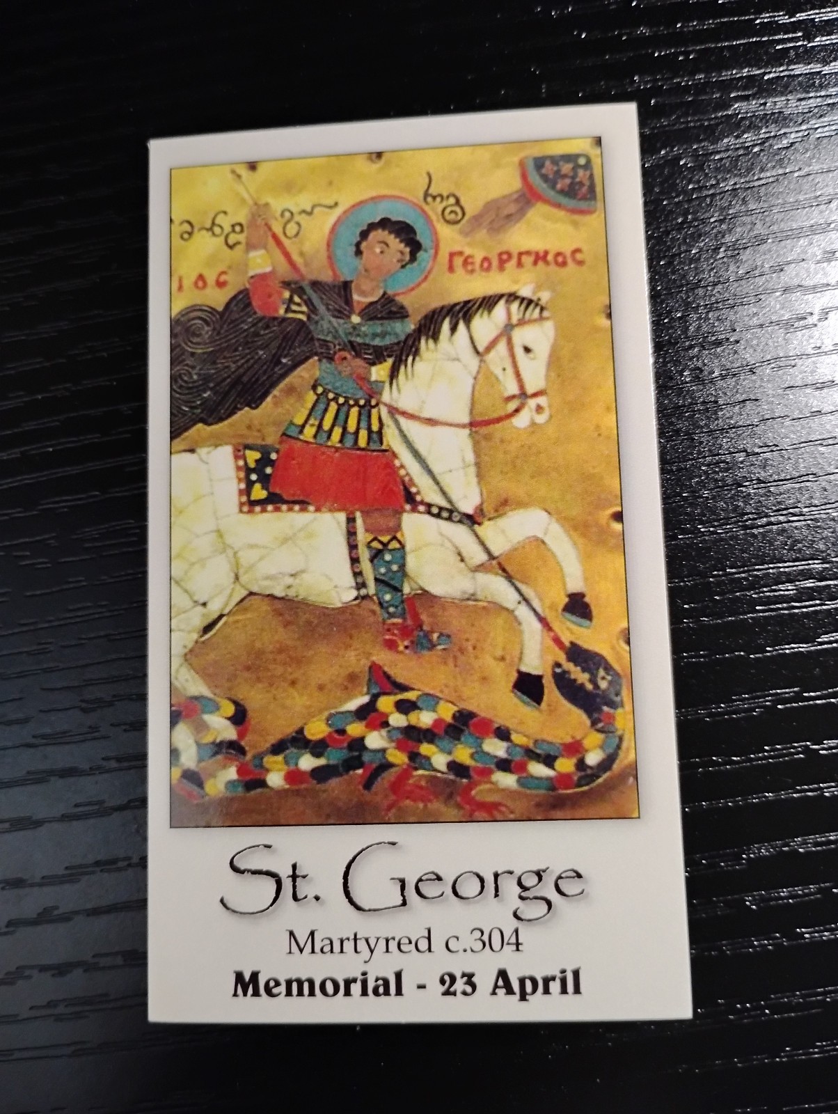 St George Pray for Us Medal 925 Sterling silver chain Necklace + prayer card