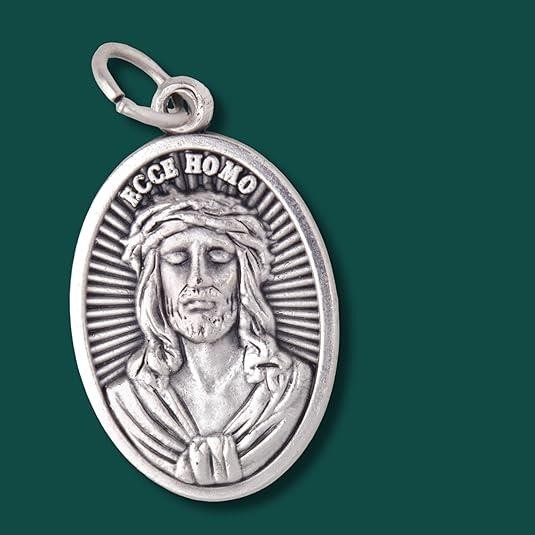 Needzo Ecce Homo & Mater Dolorosa Medals 0.75″, 5-Pack for Rosary/Crafts