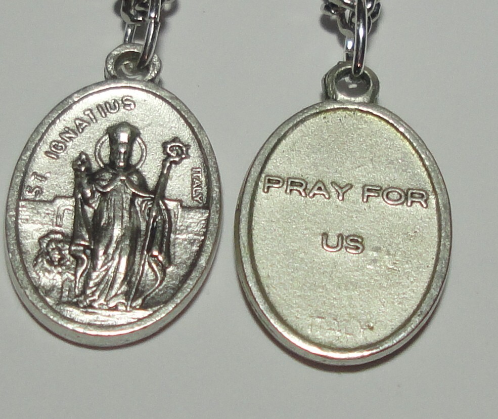 St Ignatius of Antioch Holy Medal on 24″ Chain Early Bishop, Patriarch & Martyr