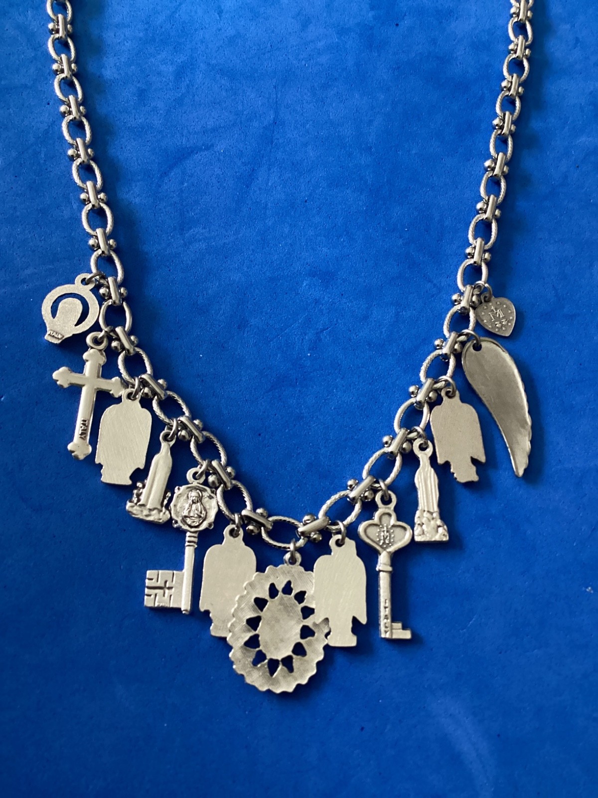 Religious Catholic Saint Medal Charm Necklace Medals Archangels 23” Stainless