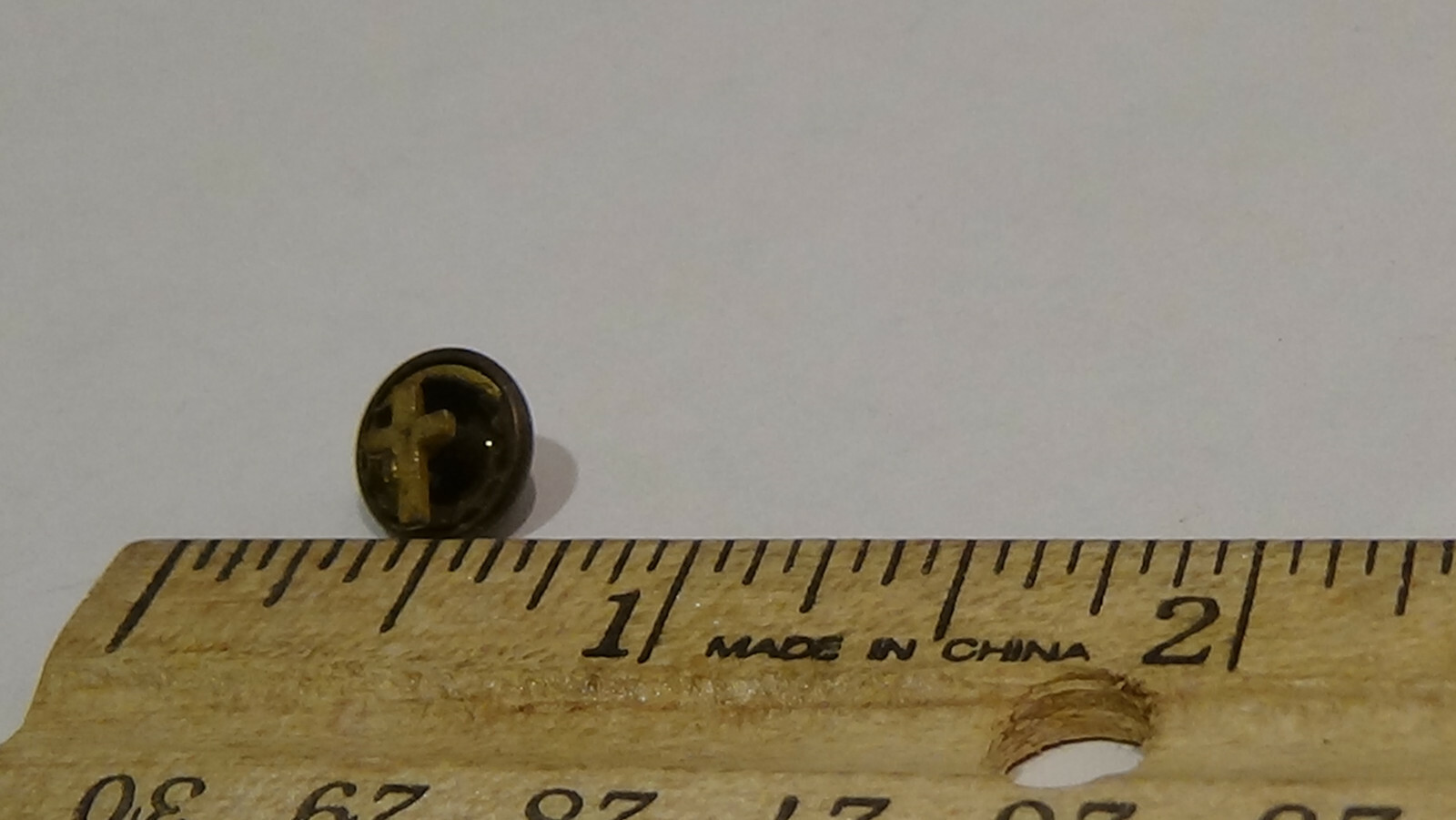 Holy Cross Lapel Pin Screw On Back Christian Religious Vintage Classic Style