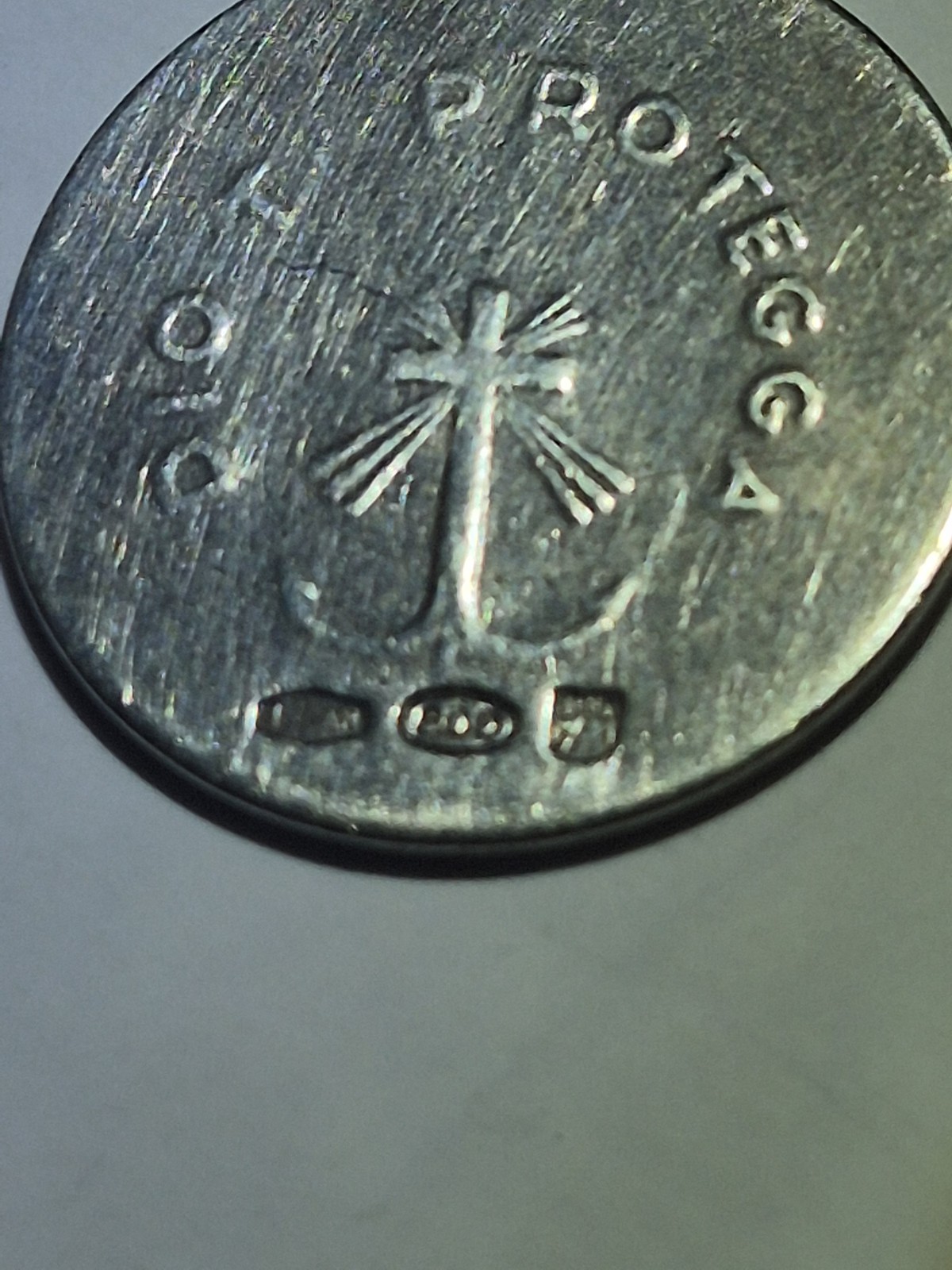 “Vintage Italian UnoAerre 800 Silver Jesus Christ Medal Pendant 1AR Gori Zucchi”