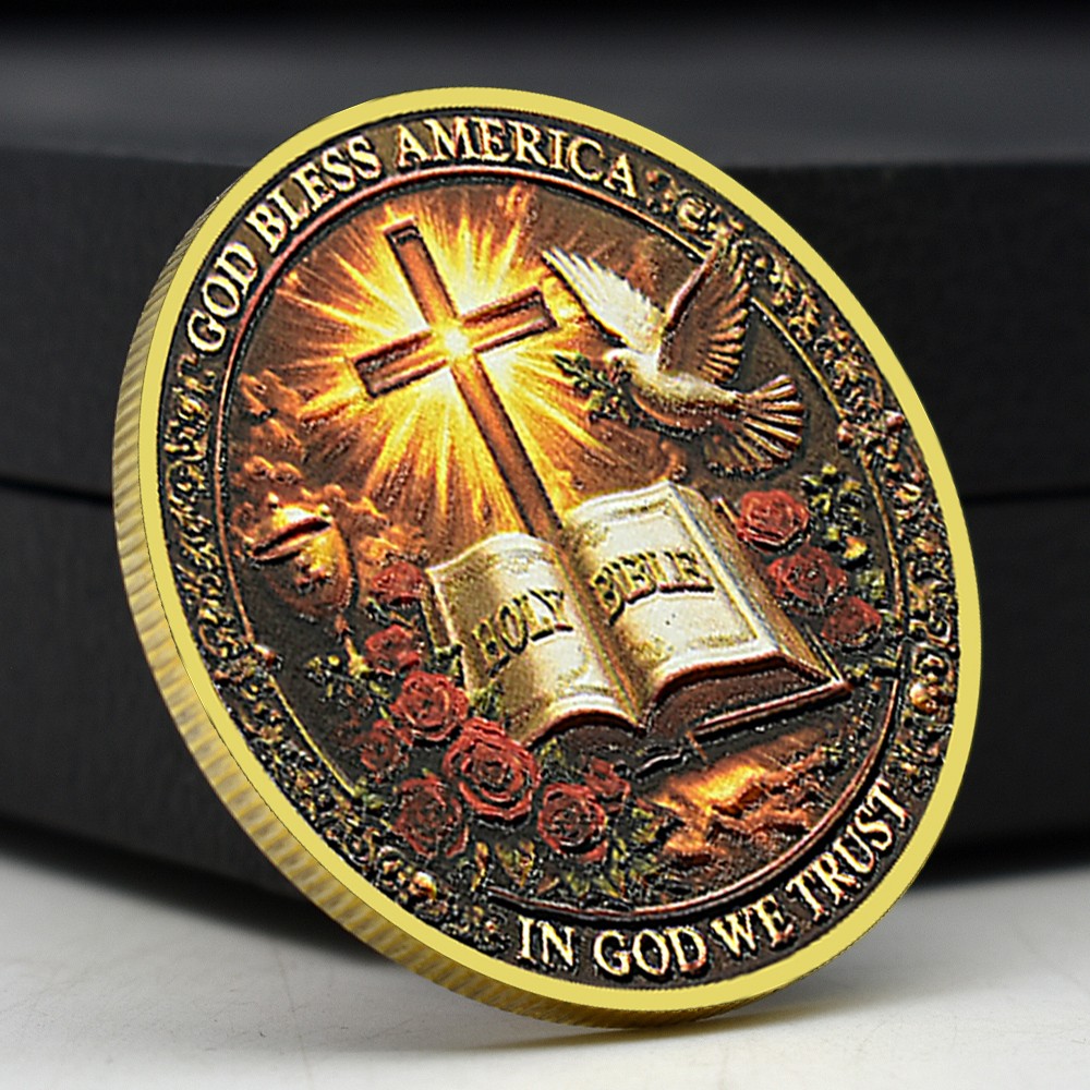 Jesus American Flag 250th Anniversary Commemorative Coin – Christian Gift
