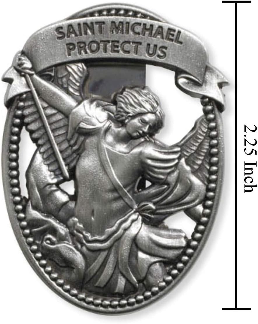 Beautifully Designed Saint Michael Visor Clip – A Guardian for Travelers