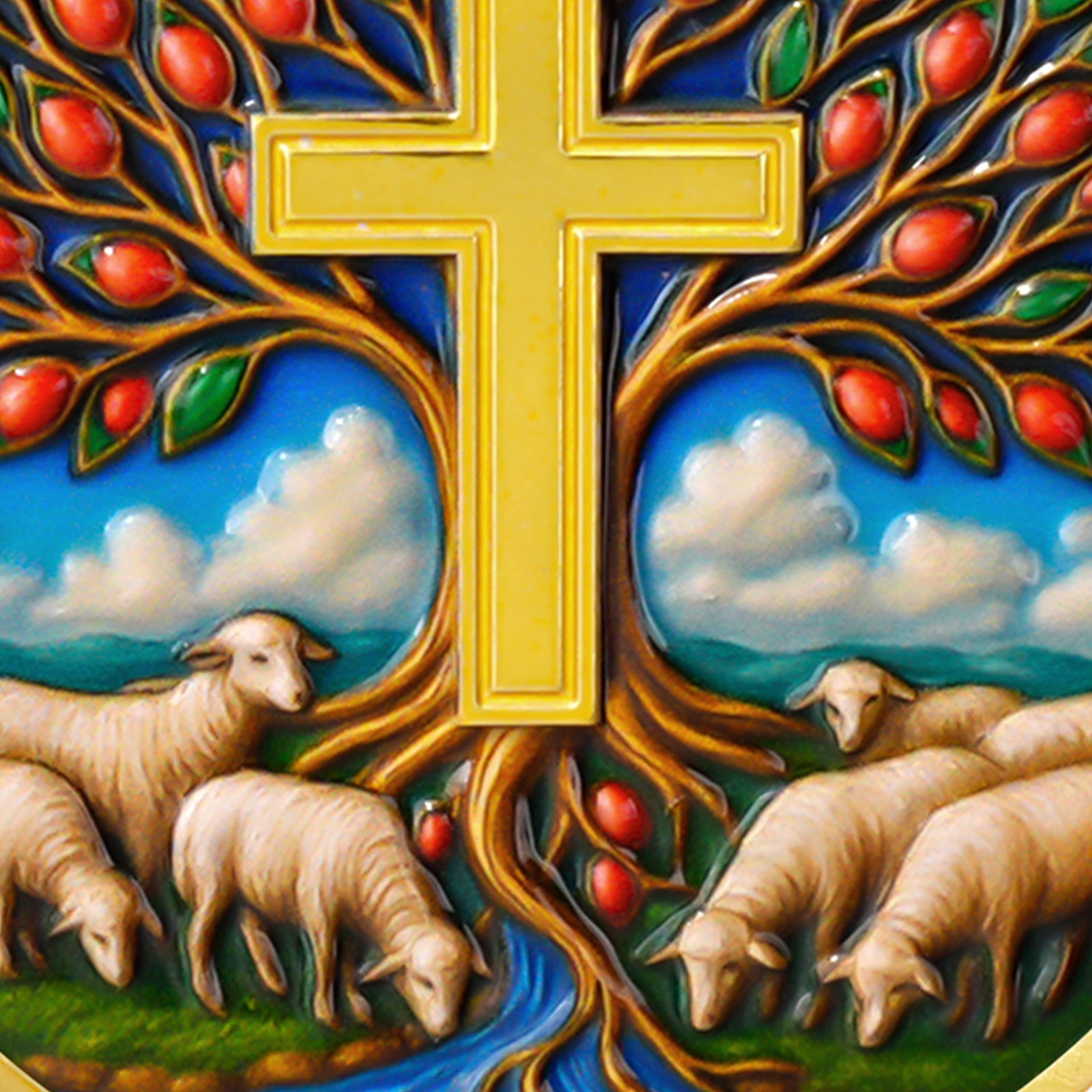 5Pcs Christian Challenge Coin Lord Is My Shepherd Psalm 31:15 Verse Faith Coin