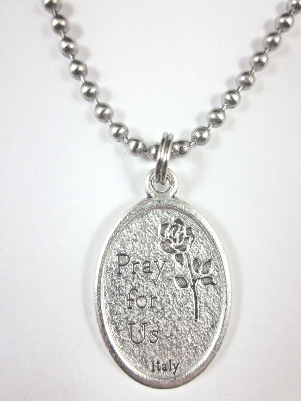 St Francis Xavier Medal Pendant Necklace 24″ Ball Chain Gift Box Prayer Card