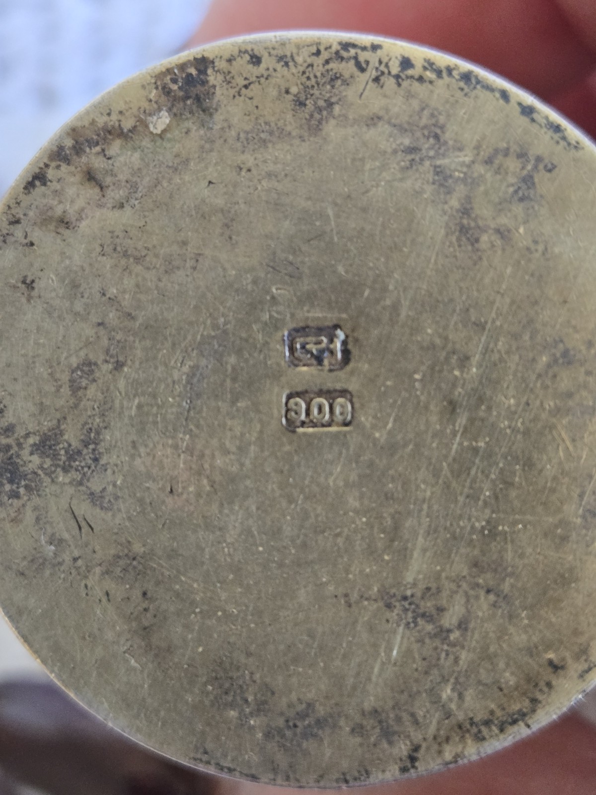 Antique 1 900 Coin Silver And 1 Brass Holy Oil Stocks Catholic Chrismatory OI
