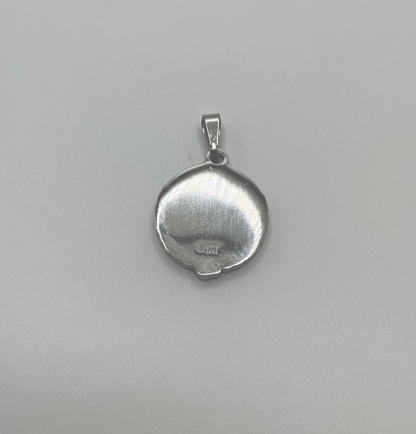 Personal Progress Medallion Young Women Womanhood Pendant Red Stone LDS Silver