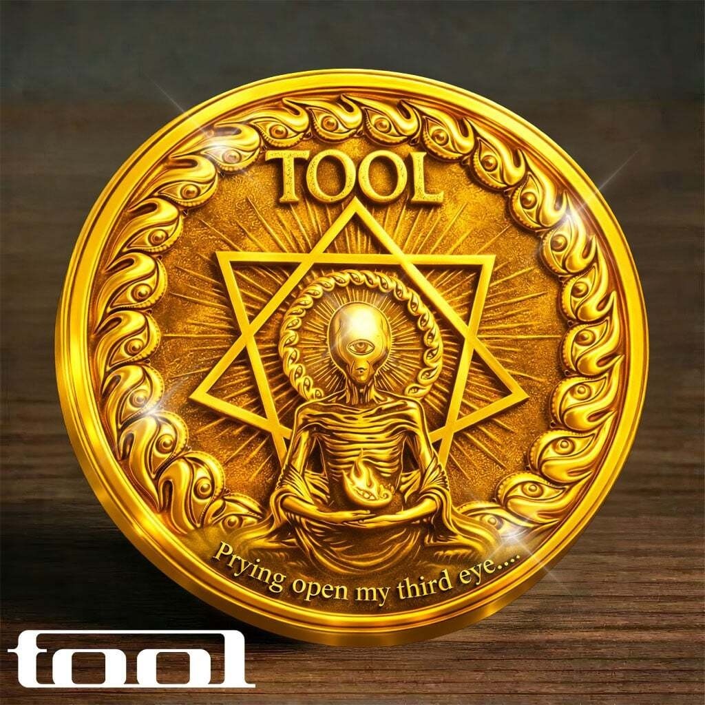 TOOL Band Commemorative Coin Third Eye Alex Grey Style Progressive Metal V3