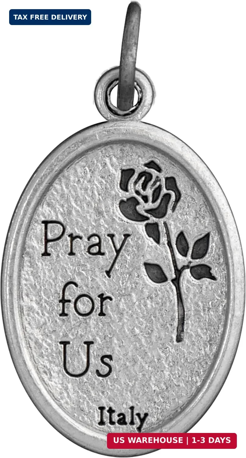 100 St. Jude Medals Bulk Silver Plated Made in Italy – Catholic Gifts for Evange