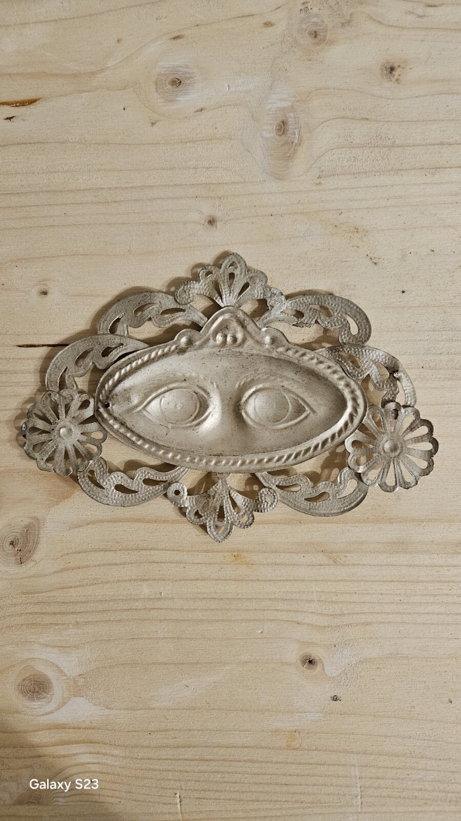 N.2 Ex Voto, Silver Foil, 1900 H 9.5, 11.5 Cm.