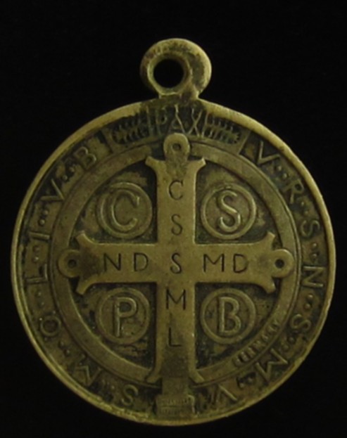 Vintage Saint Benedict Medal Religious Holy Catholic Patron Saint of Europe