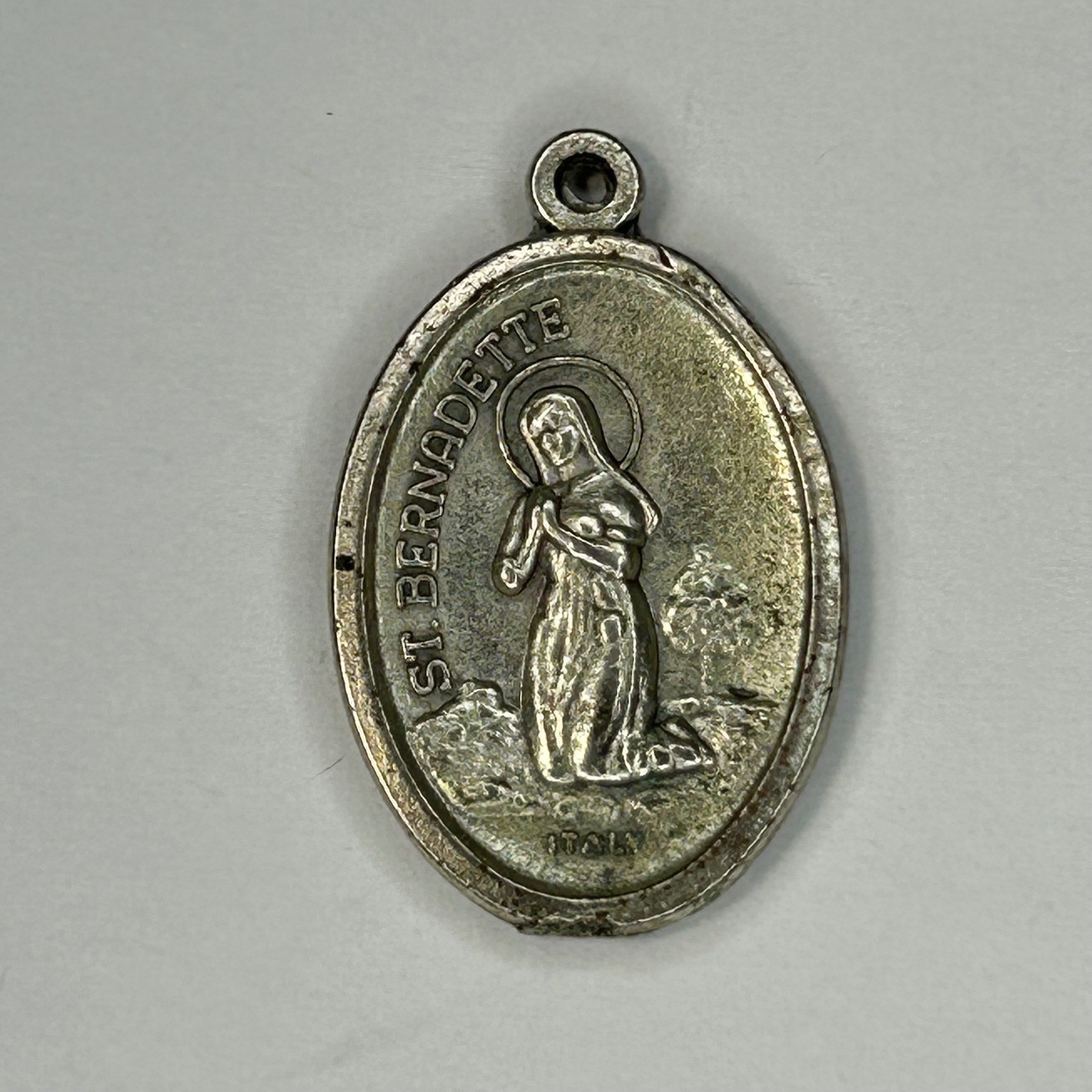 Lot of 6 Catholic Saint Medals Italy St Michael Joseph Ann Dymphna