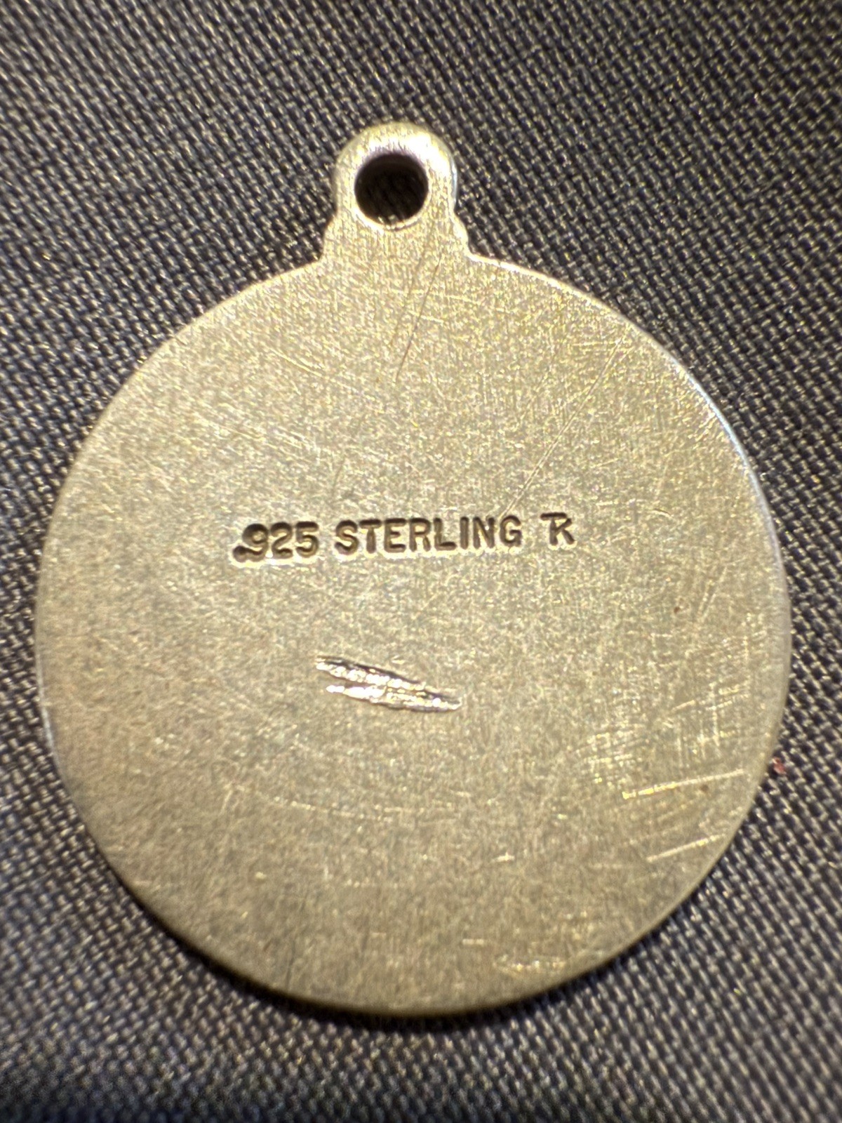 St Christopher Protect Us medal – H.F.B. Sterling Silver – 1 inch diameter