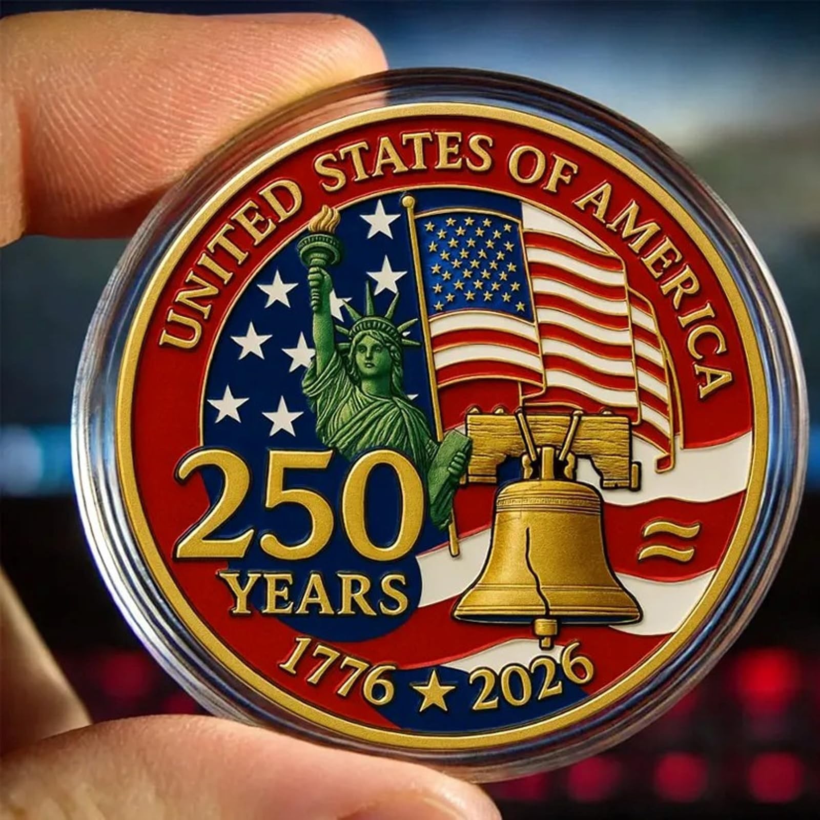 USA 250th Anniversary Commemorative Coin, 1776-2026 Independence 1PC, Style D