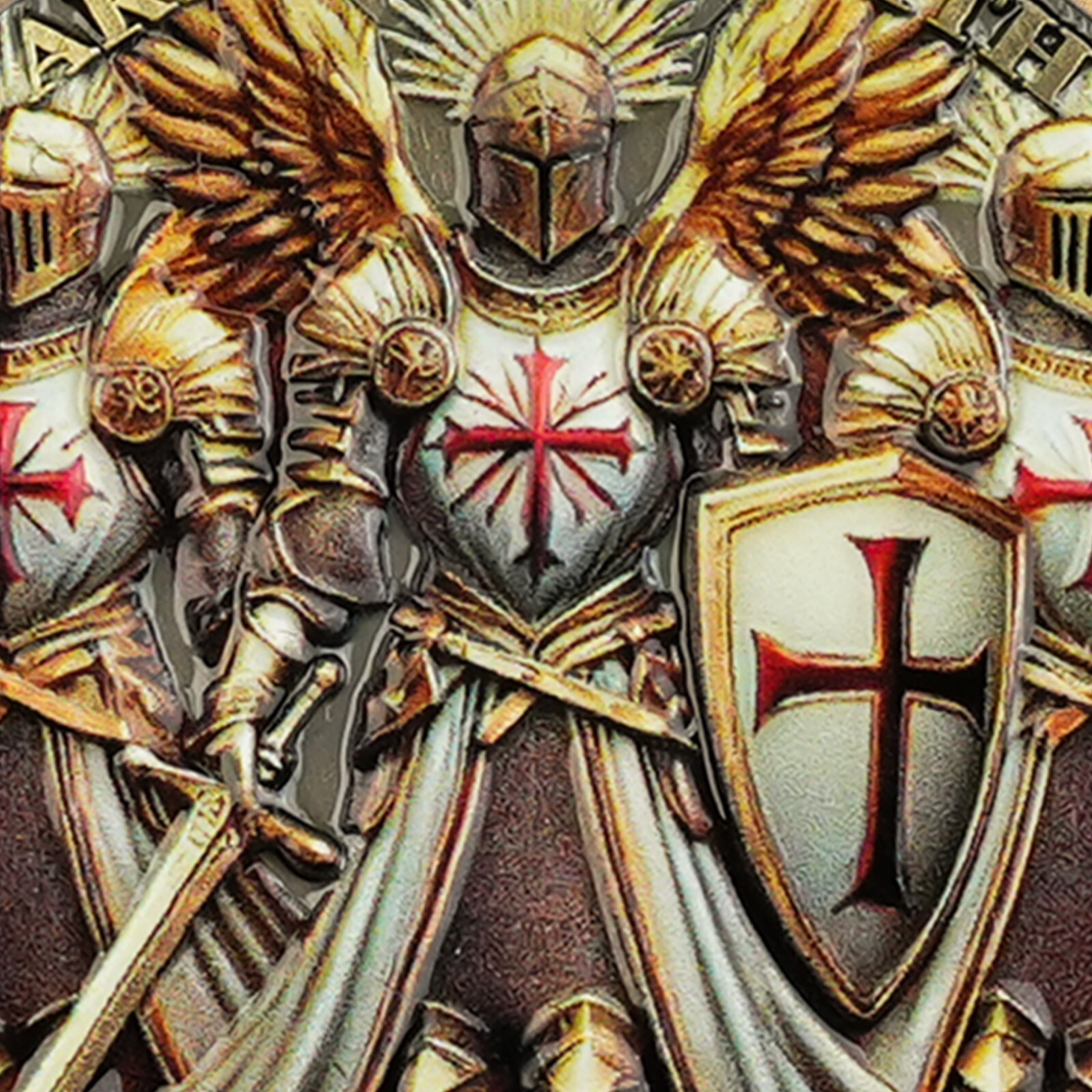 The Knights Templar Christian Challenge Coin Ephesians 6:11 Verse Religious Coin