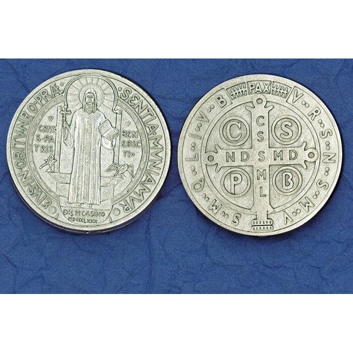 SAN-BENITO – Medalla – Saint St. Benedict Cross – Pocket Coin