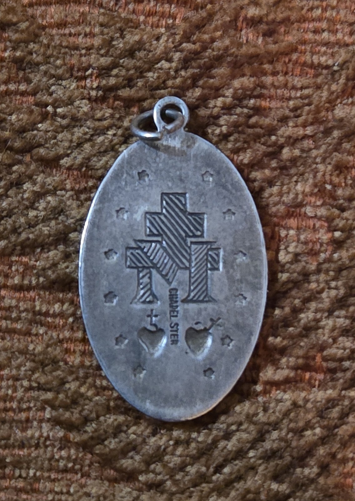 Vintage Lot of 7 Sterling Silver Religious Medals Pendants Catholic 40.2g