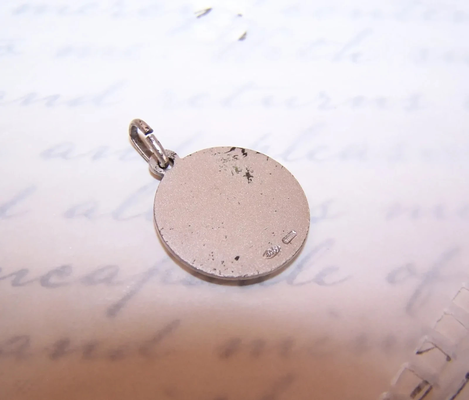 RELIGIOUS Italy 800 Silver Medal Pendant Charm – Infant Saint John the Baptist
