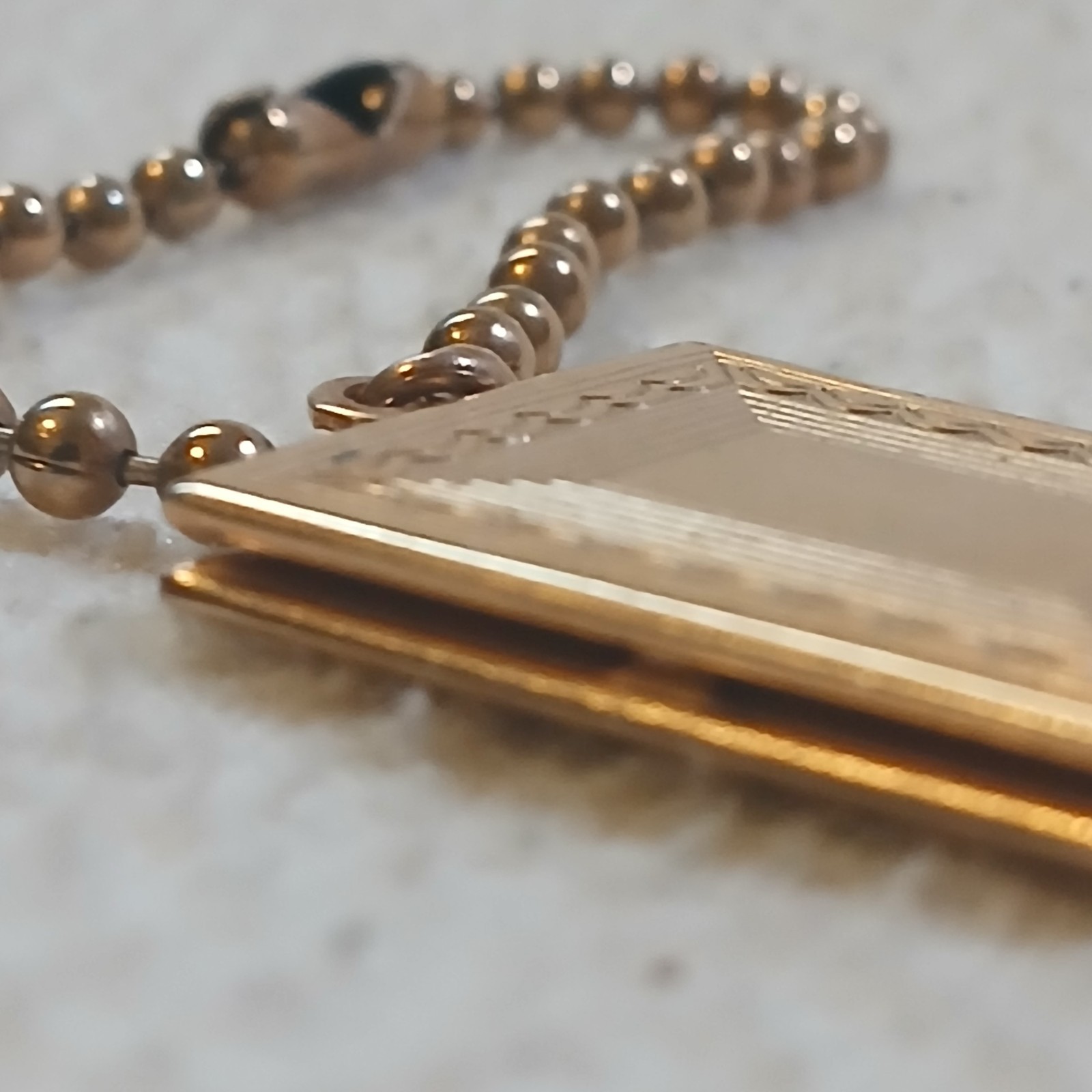 Locket Gold Toned Elevated Cross Medal Vintage Great Condition