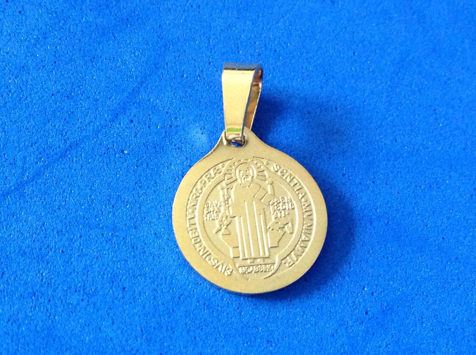 St BENEDICT Medal Protection Exorcism’s Saint Medal Gold Plated Stainless Steel