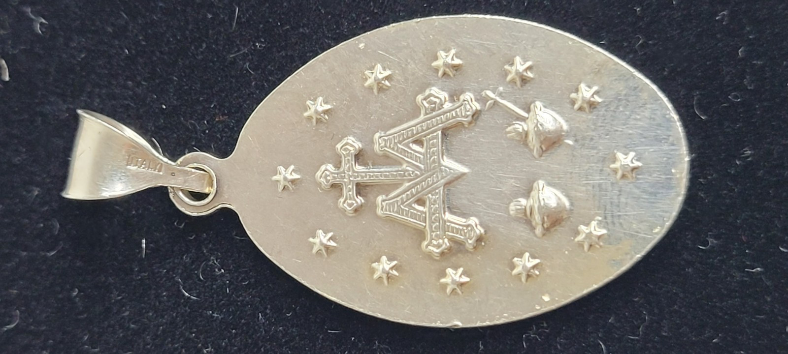 925 Sterling Silver~The Miraculous Medal~100% MADE IN ITALY~7.3 Grams