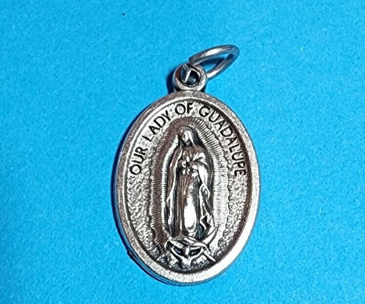 Our Lady Of Guadalupe Medal on a Ball Chain with Holy Card