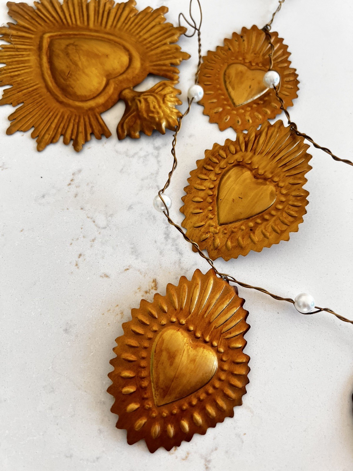 Sacred Heart Vintage Inspired Garland