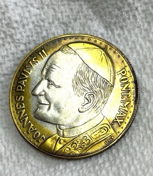 Lot Catholic Medals Vintage 4 Way 10 Pcs Italy Pope John Paul II Saint Michael