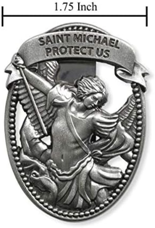 Beautifully Designed Saint Michael Visor Clip – A Guardian for Travelers