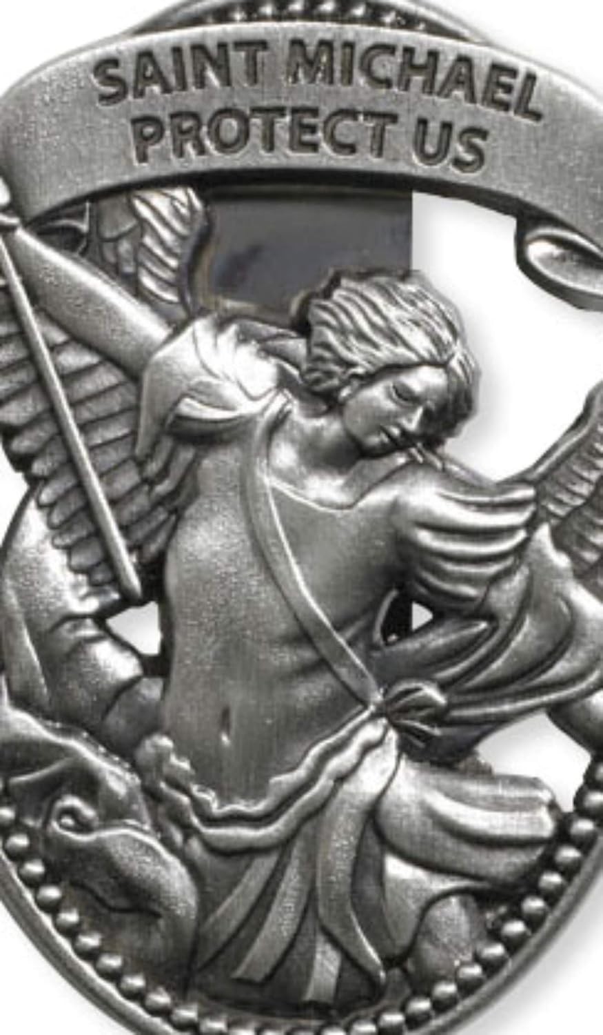 Beautifully Designed Saint Michael Visor Clip – A Guardian for Travelers