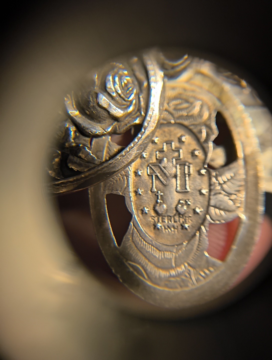 9.3 Gr HVH Vintage Multi Saint Medal Sterling Silver 925 Religious Holy Charm
