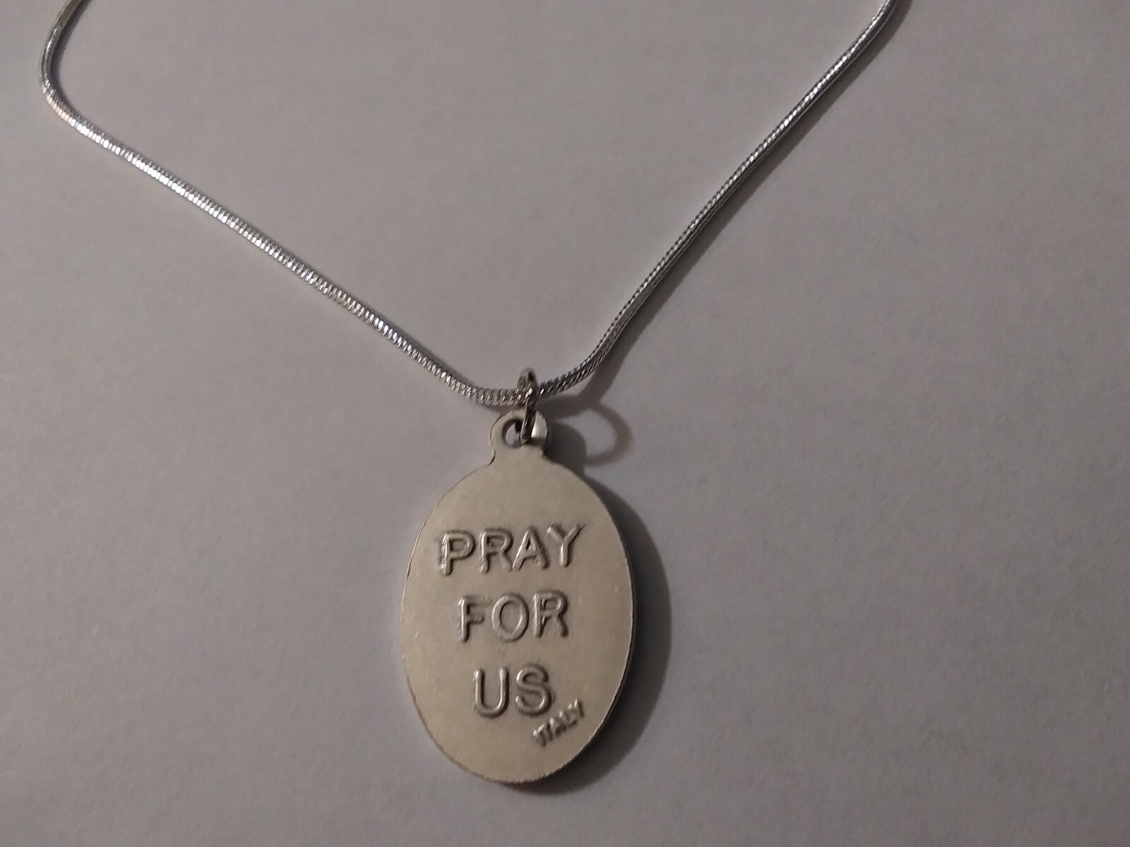 Stella Maris Our Lady Star of Sea Medal 925 sterling silver necklace+ Holy Card