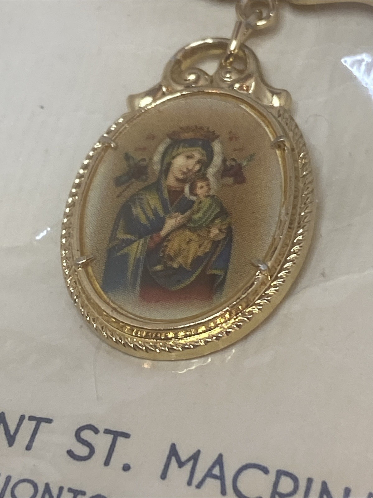 Pilgrimage 1950s Souvenir OTPUST MOUNT ST. MACRINA JUBILEE PIN GERMANY Catholic