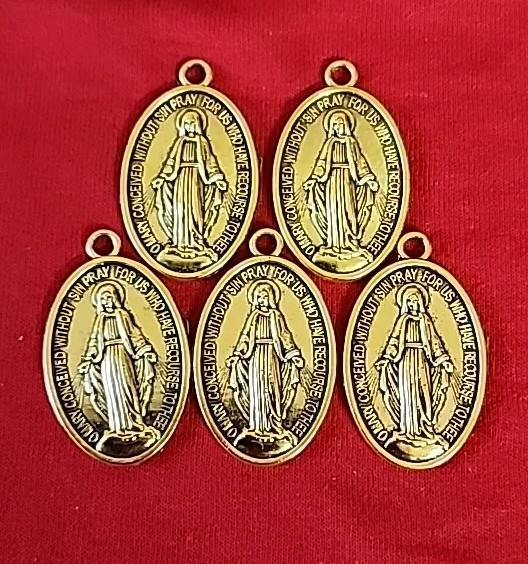 CHRISTIAN CATHOLIC 10 GOLD PLATED FOR SAINT MARY NEW