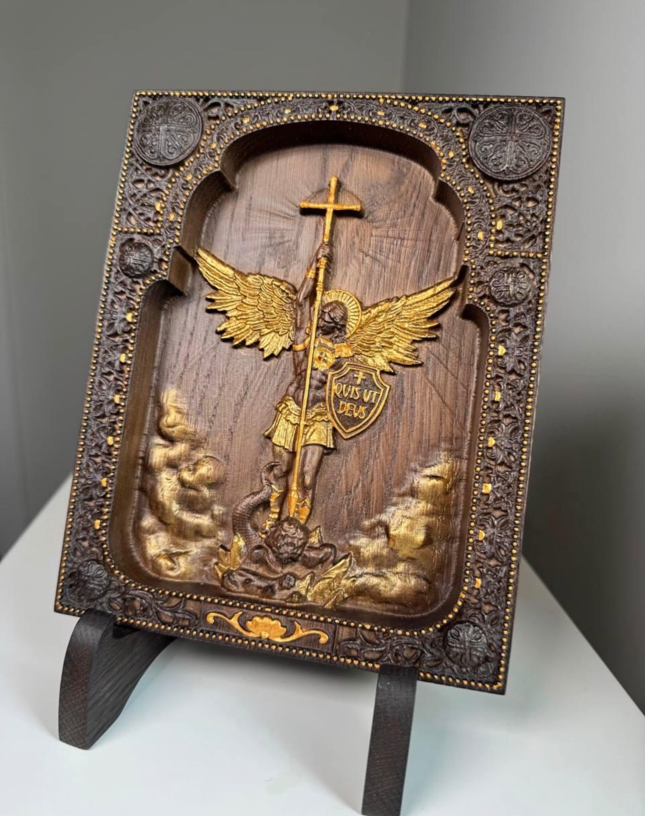 St Michael Archangel Statue San Miguel Arcangel Catholic Angel Altar Decor Gift