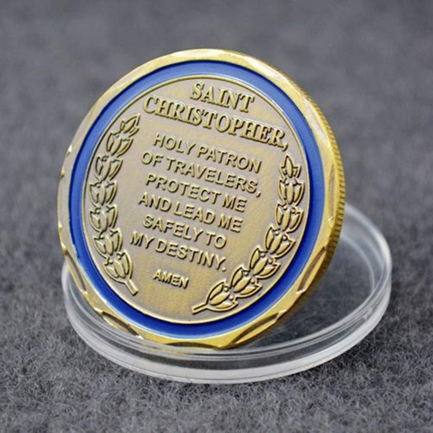 St Christopher Protect Us Challenge Coin Collector’s Medallion