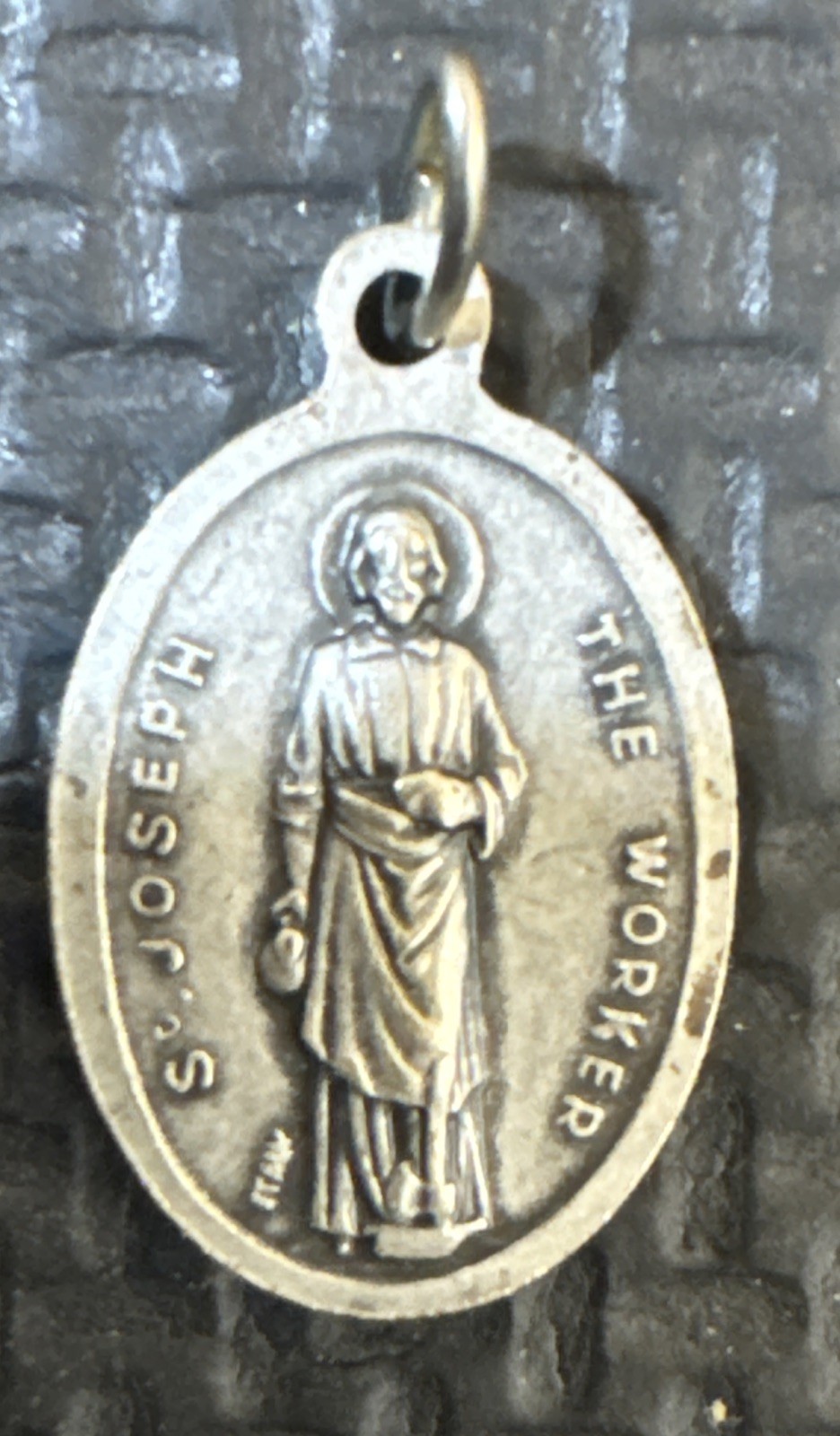 Vintage St. Joseph Worker & St. Dymphna Medal | Pendant