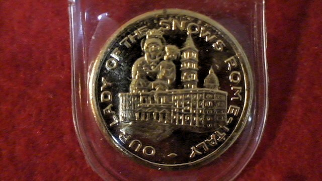 Our Lady Of The Snows Rome Italy Belleville Ill 10th Anniversary Coin