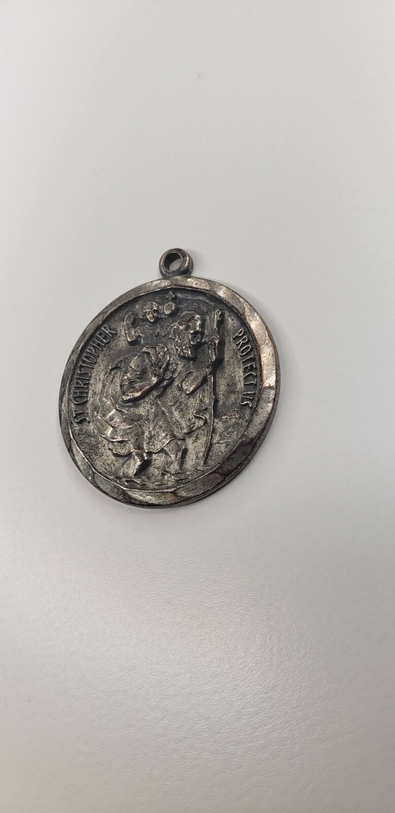 St Christopher Medal, Sterling Silver UNKNOWN DATE MADE