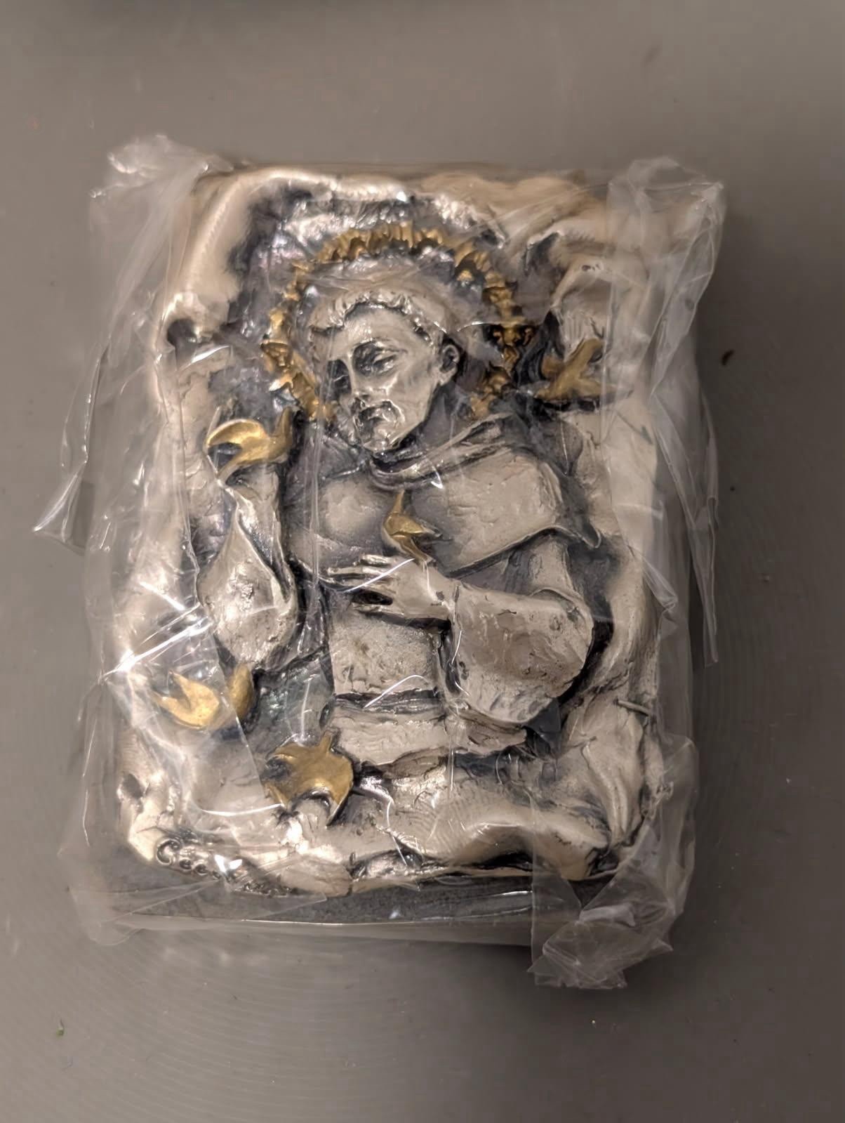 St Francis Of Assisi Saint Small Stand Up Figurine Made In Italy